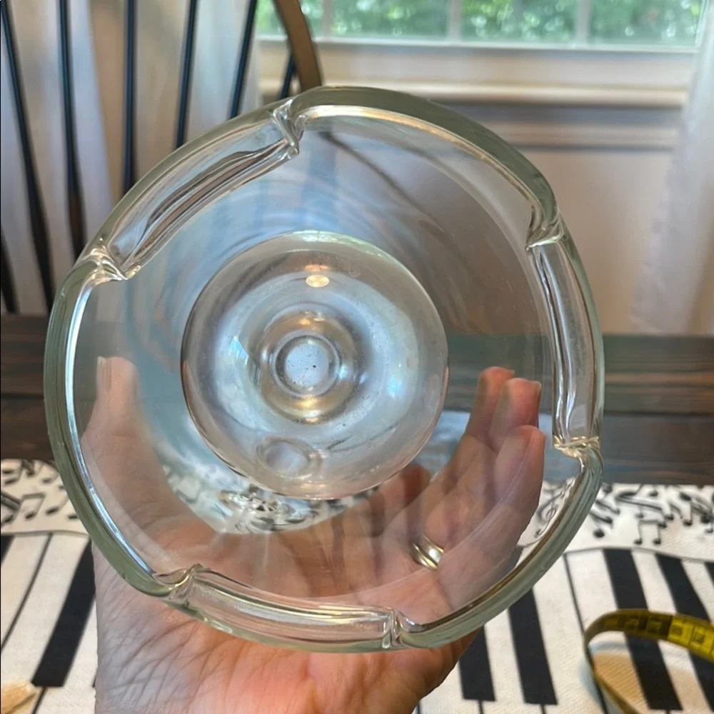 Oil Candle Lamp Handblown Kerosene Holder with Wick Intricate Accent
